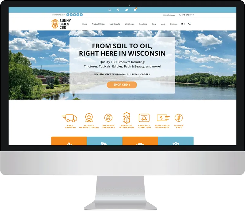 kundenwebseite cbd oil webdesign alcor webagentur wien
